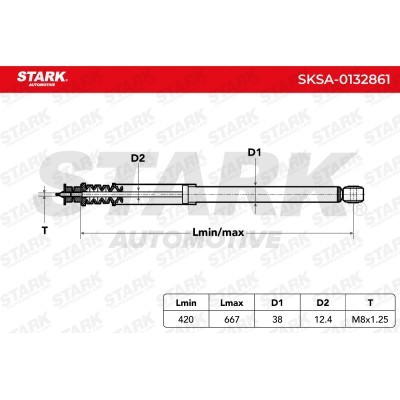 Amortyzator Stark SKSA-0132861 SKSA-0132861 - foto 7