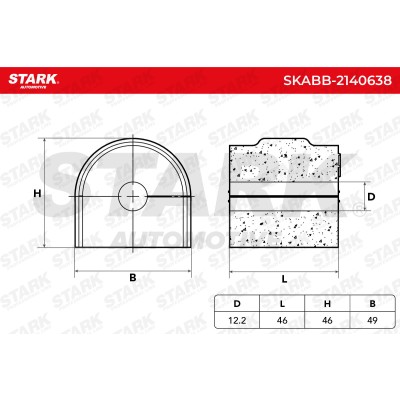 Tuleja Stabilizatora Stark SKABB-2140638 SKABB-2140638 - foto 5
