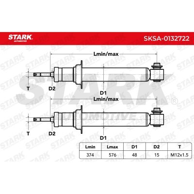 Amortyzator Stark SKSA-0132722 SKSA-0132722 - foto 4