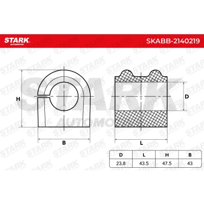 Tuleja Stabilizatora Stark SKABB-2140219 SKABB-2140219 - foto 5