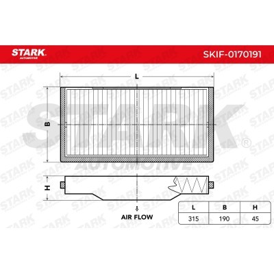 Filtr Kabinowy Stark SKIF-0170191 SKIF-0170191 - foto 4