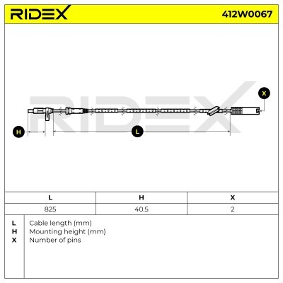 Czujnik ABS RIDEX 412W0067 412W0067 - foto 4