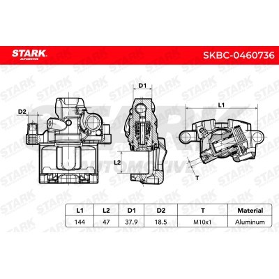 Zacisk Hamulcowy Stark SKBC-0460736 SKBC-0460736 - foto 6