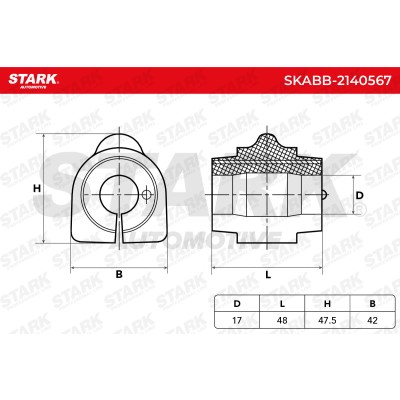 Tuleja Stabilizatora Stark SKABB-2140567 SKABB-2140567 - foto 6