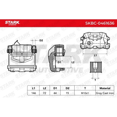 Zacisk Hamulcowy Stark SKBC-0461636 SKBC-0461636 - foto 6