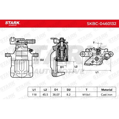 Zacisk Hamulcowy Stark SKBC-0460132 SKBC-0460132 - foto 7