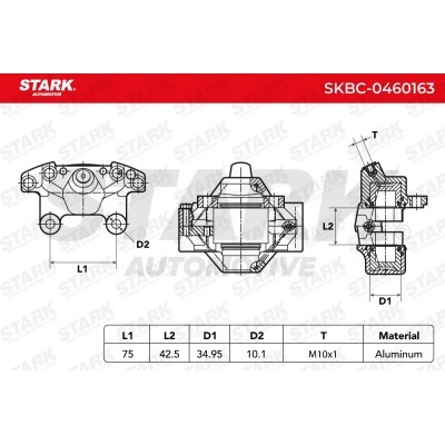 Zacisk Hamulcowy Stark SKBC-0460163 SKBC-0460163 - foto 4