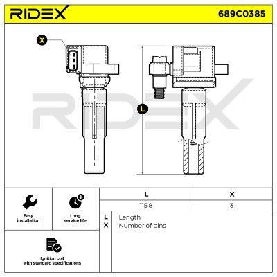 Cewka Zapłonowa RIDEX 689C0385 689C0385 - foto 7