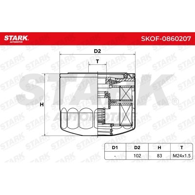 Filtr Oleju Stark SKOF-0860207 SKOF-0860207 - foto 6