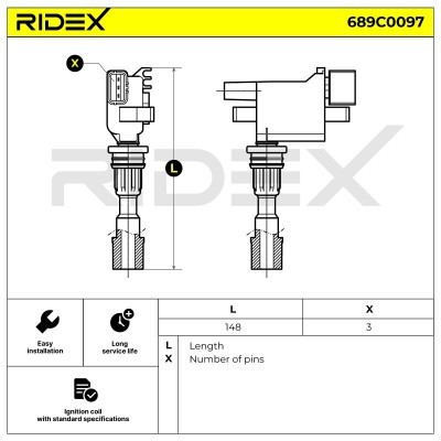 Cewka Zapłonowa RIDEX 689C0097 689C0097 - foto 4