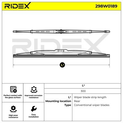 Pióro Wycieraczki RIDEX 298W0189 298W0189 - foto 7
