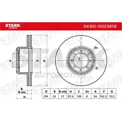 Tarcza hamulcowa Stark SKBD-0023818 SKBD-0023818 - foto 6
