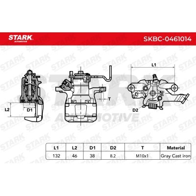 Zacisk Hamulcowy Stark SKBC-0461014 SKBC-0461014 - foto 6
