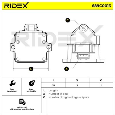 Cewka Zapłonowa RIDEX 689C0013 689C0013 - foto 4