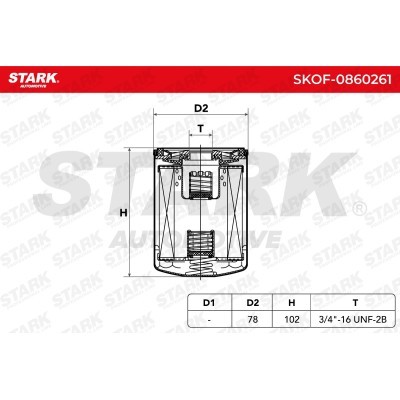 Filtr Oleju Stark SKOF-0860261 SKOF-0860261 - foto 5