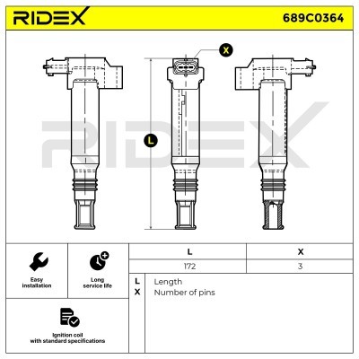 Cewka Zapłonowa RIDEX 689C0364 689C0364 - foto 7