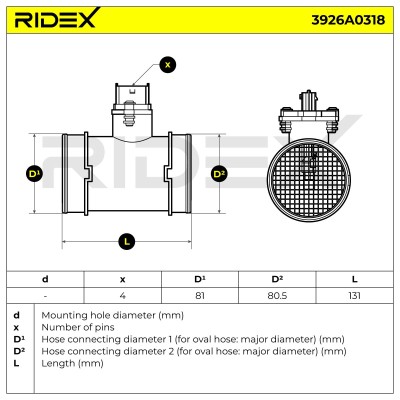 Przepływomierz RIDEX 3926A0318 3926A0318 - foto 7