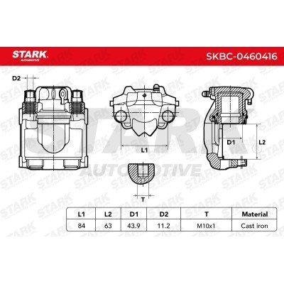 Zacisk Hamulcowy Stark SKBC-0460416 SKBC-0460416 - foto 3