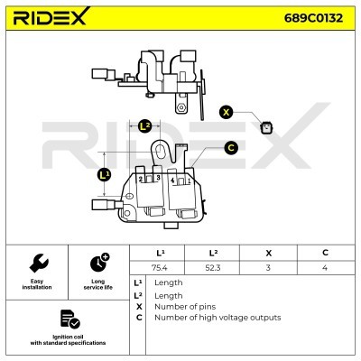 Cewka Zapłonowa RIDEX 689C0132 689C0132 - foto 4