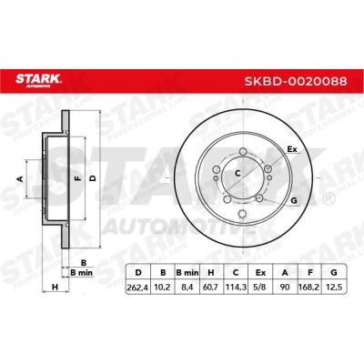 Tarcza hamulcowa Stark SKBD-0020088 SKBD-0020088 - foto 5