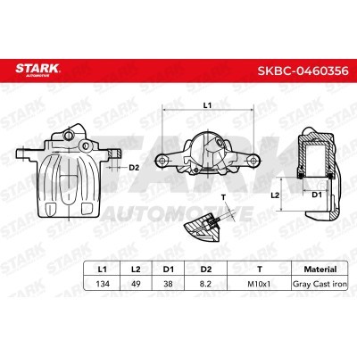 Zacisk Hamulcowy Stark SKBC-0460356 SKBC-0460356 - foto 7