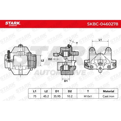 Zacisk Hamulcowy Stark SKBC-0460278 SKBC-0460278 - foto 5