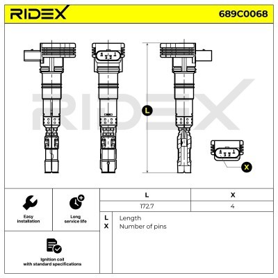 Cewka Zapłonowa RIDEX 689C0068 689C0068 - foto 7