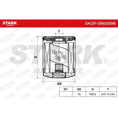 Filtr Oleju Stark SKOF-0860098 SKOF-0860098 - foto 6