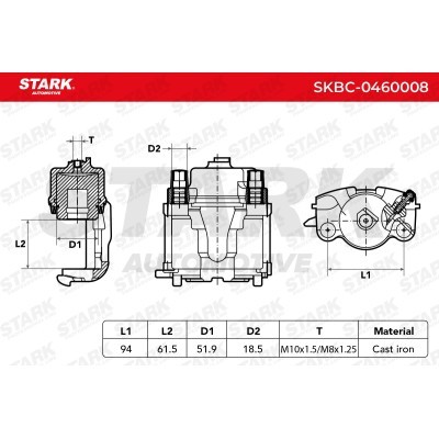 Zacisk Hamulcowy Stark SKBC-0460008 SKBC-0460008 - foto 4