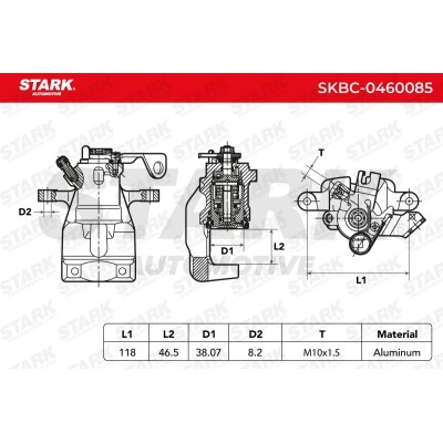 Zacisk Hamulcowy Stark SKBC-0460085 SKBC-0460085 - foto 4