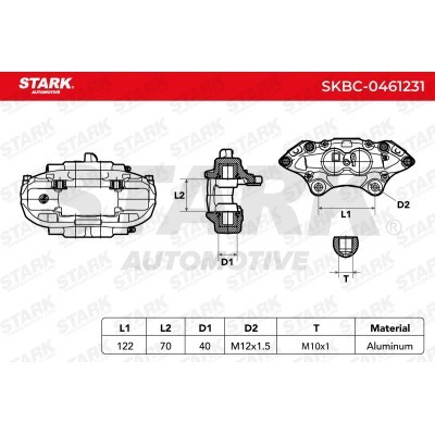 Zacisk Hamulcowy Stark SKBC-0461231 SKBC-0461231 - foto 3