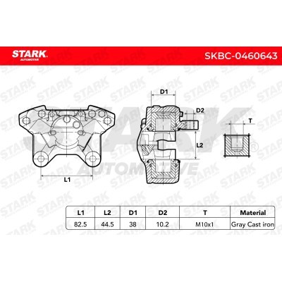 Zacisk Hamulcowy Stark SKBC-0460643 SKBC-0460643 - foto 6