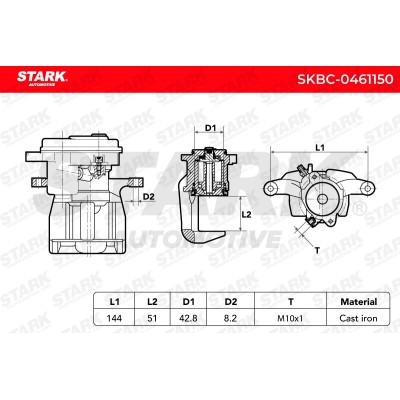 Zacisk Hamulcowy Stark SKBC-0461150 SKBC-0461150 - foto 7