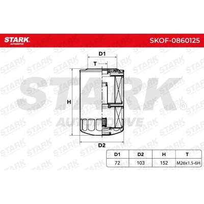 Filtr Oleju Stark SKOF-0860125 SKOF-0860125 - foto 6