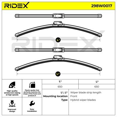Pióro Wycieraczki RIDEX 298W0017 298W0017 - foto 8
