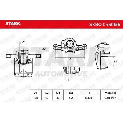Zacisk Hamulcowy Stark SKBC-0460156 SKBC-0460156 - foto 3