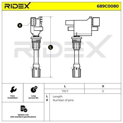 Cewka Zapłonowa RIDEX 689C0080 689C0080 - foto 4
