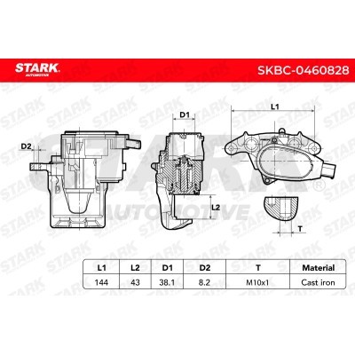 Zacisk Hamulcowy Stark SKBC-0460828 SKBC-0460828 - foto 6