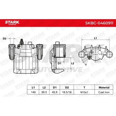 Zacisk Hamulcowy Stark SKBC-0460911 SKBC-0460911 - foto 6