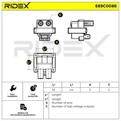 Cewka Zapłonowa RIDEX 689C0088 689C0088 - foto 4