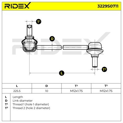 Łącznik Stabilizatora RIDEX 3229S0711 3229S0711 - foto 8