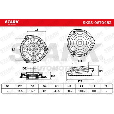 Mocowanie Amortyzatora Stark SKSS-0670482 SKSS-0670482 - foto 4