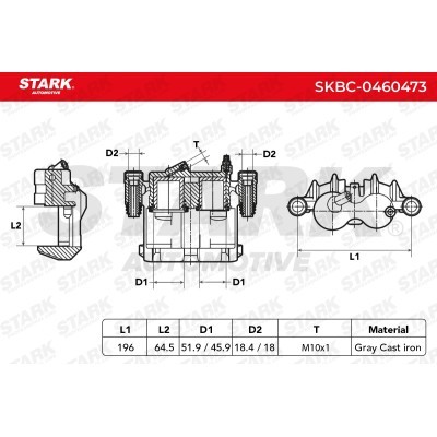 Zacisk Hamulcowy Stark SKBC-0460473 SKBC-0460473 - foto 5