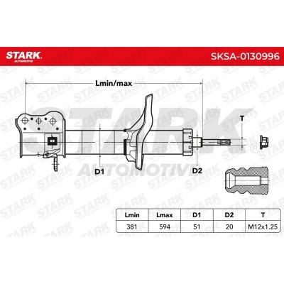 Amortyzator Stark SKSA-0130996 SKSA-0130996 - foto 3