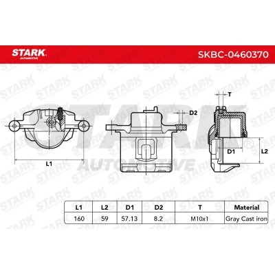 Zacisk Hamulcowy Stark SKBC-0460370 SKBC-0460370 - foto 6