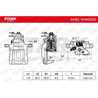 Zacisk Hamulcowy Stark SKBC-0460029 SKBC-0460029 - foto 3