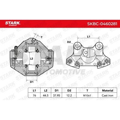 Zacisk Hamulcowy Stark SKBC-0460281 SKBC-0460281 - foto 7