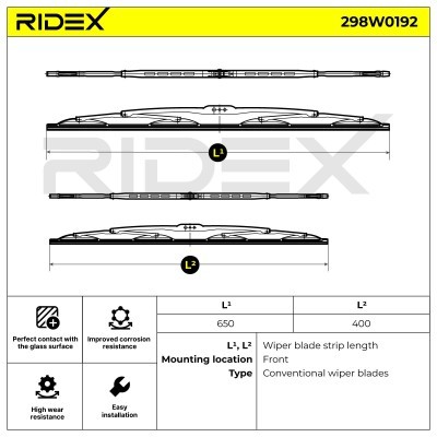 Pióro Wycieraczki RIDEX 298W0192 298W0192 - foto 4