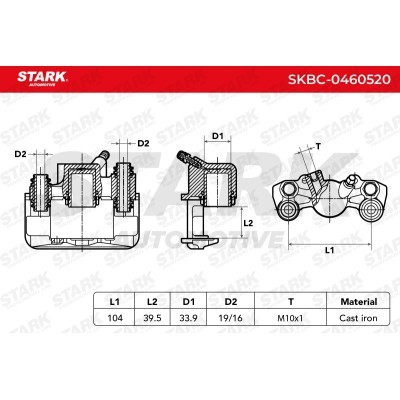 Zacisk Hamulcowy Stark SKBC-0460520 SKBC-0460520 - foto 6