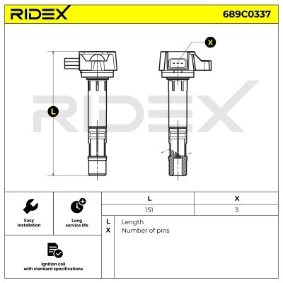 Cewka Zapłonowa RIDEX 689C0337 689C0337 - foto 4
